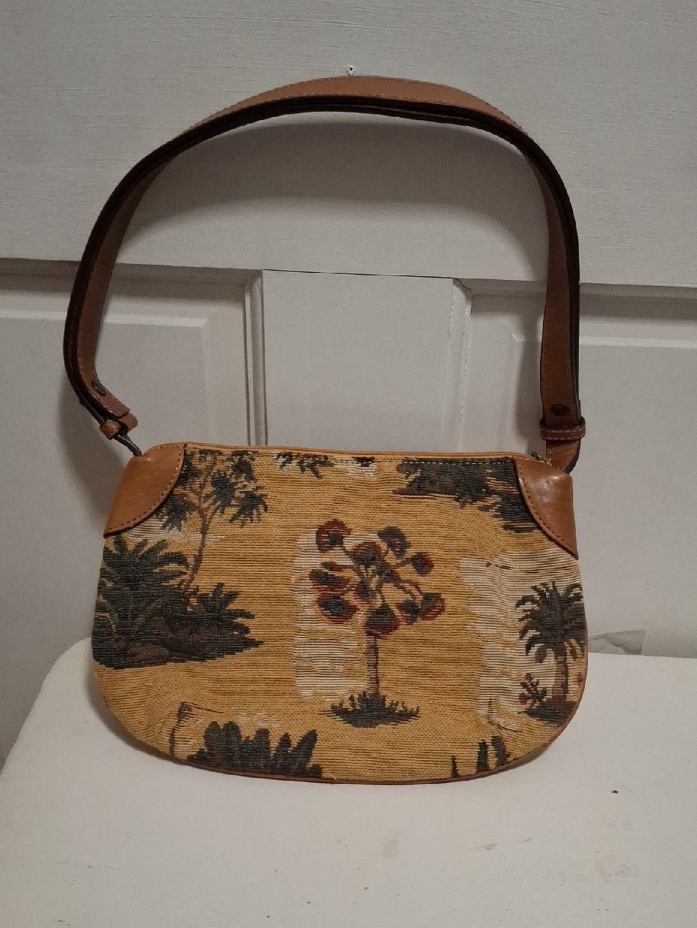 Tommy Bahama Tapestry Shoulder Bag in Tan and Brown